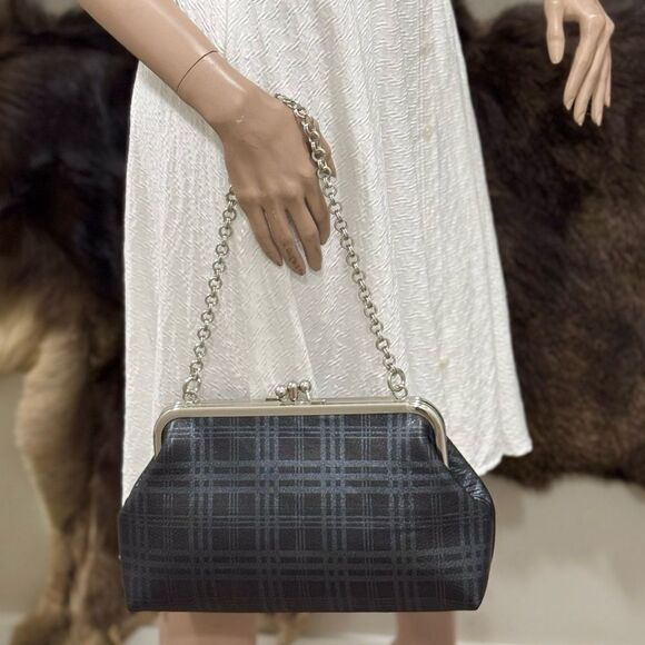 Genuine Deer-hide Leather Handmade Vintage Style Double Kisslock Purse/Crossbody - Picture 4 of 16